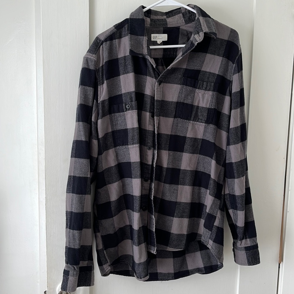 Black and grey flannel from Gap
